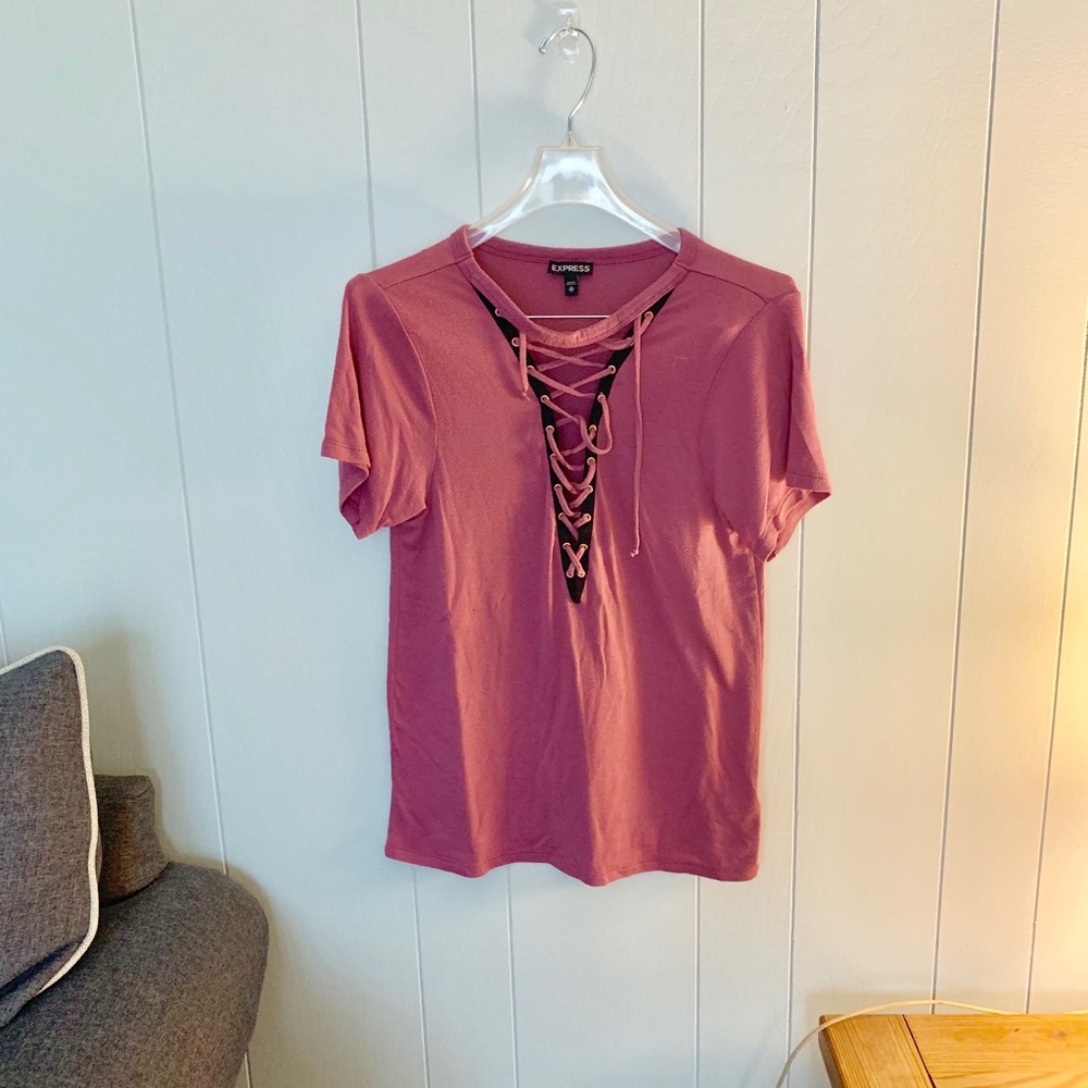 Express Lace up Tee